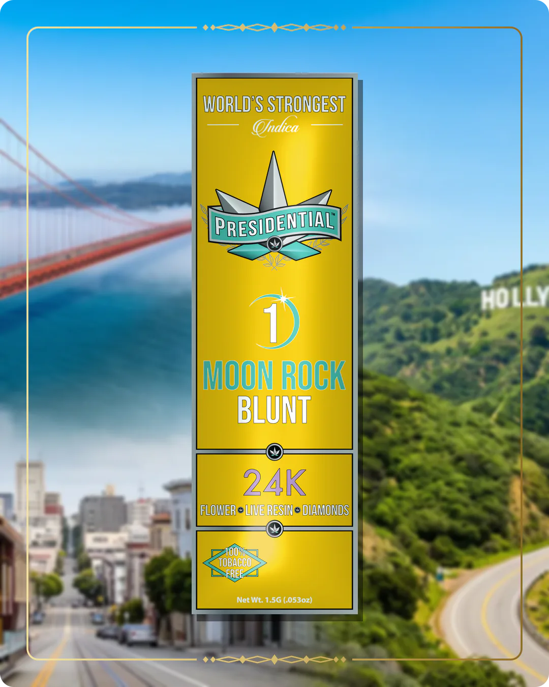 24K Presidential blunt for the California blunts page