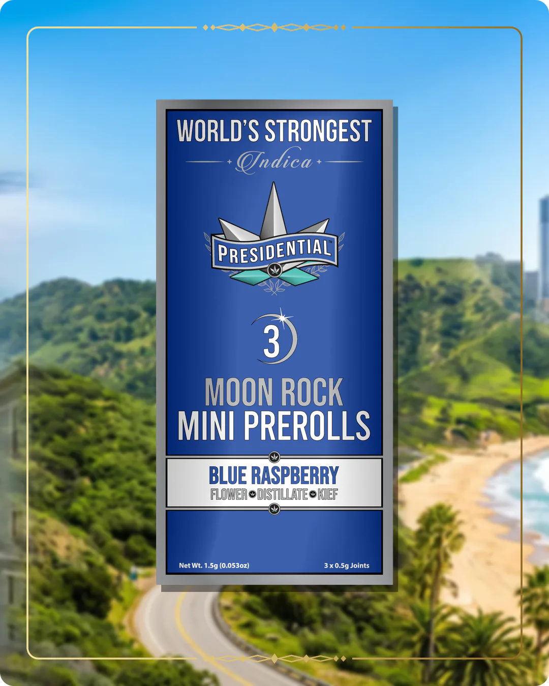 Blue Raspberry Presidential mini for the California Silver page