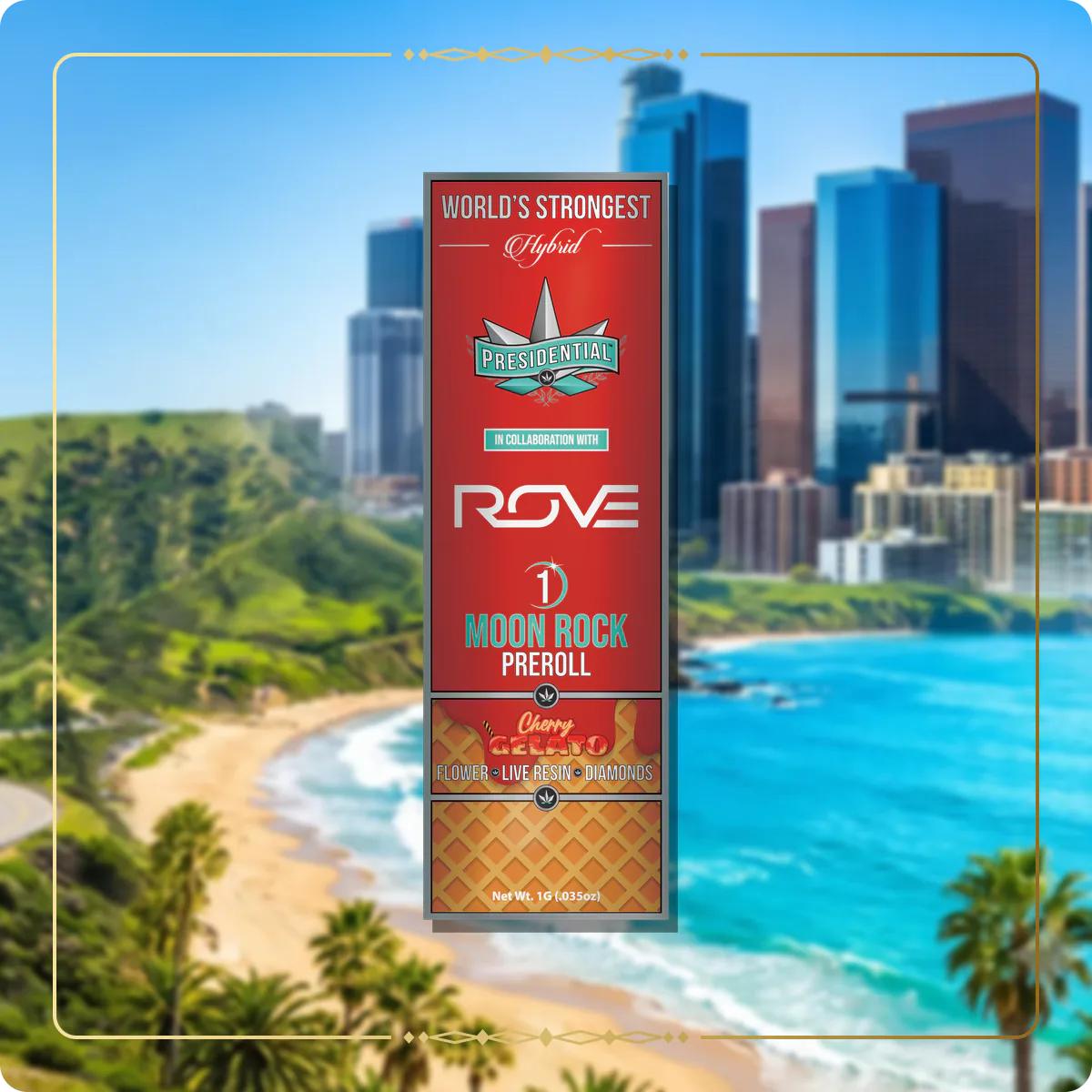 Cherry Gelato Presidential pre-roll for the California Gold page