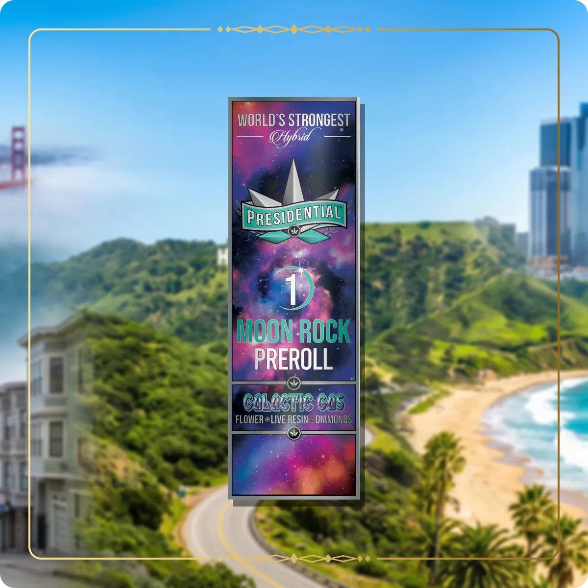 Galactic Gas Presidential pre-roll variant 2 for the California home collection