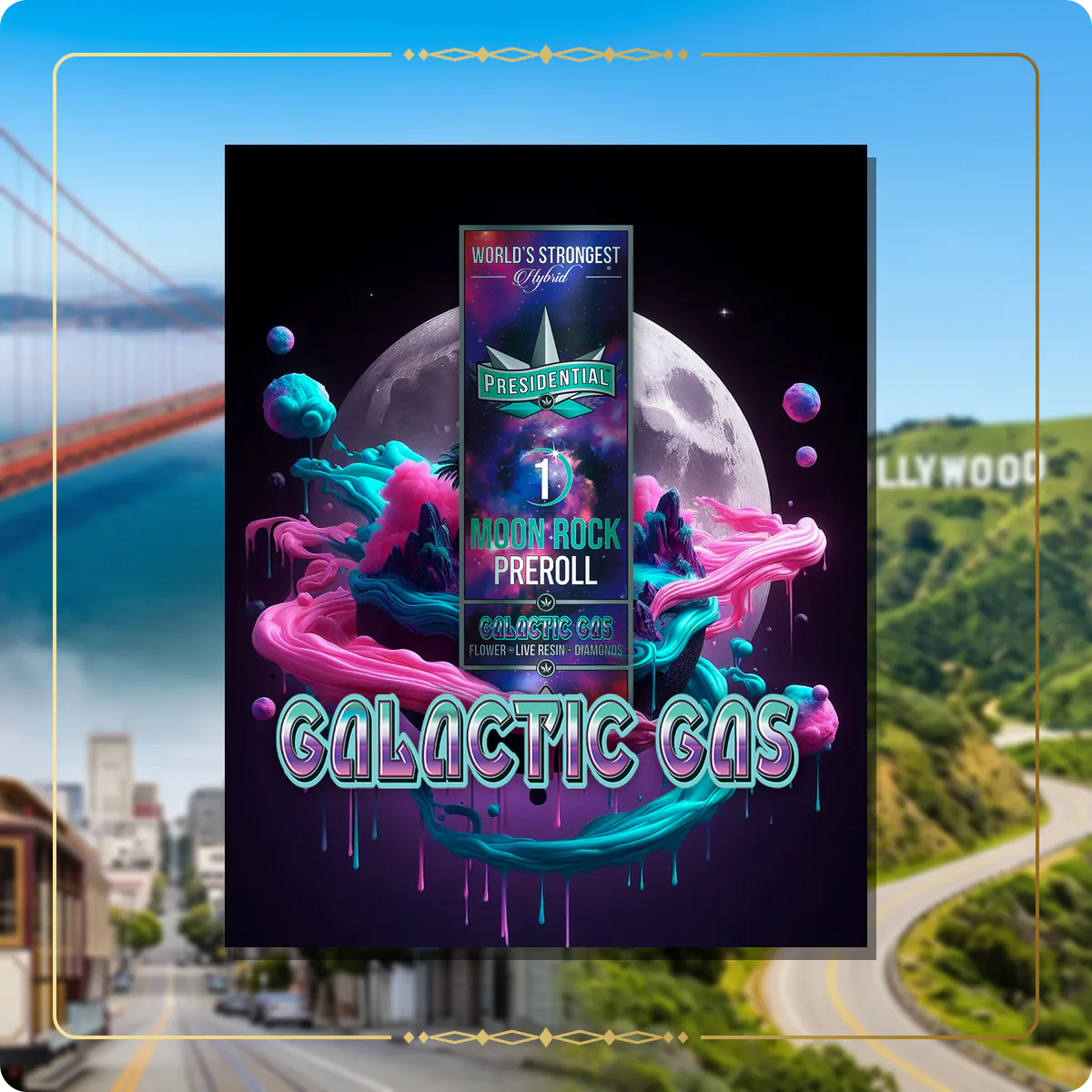 Galactic Gas Presidential pre-roll for the California pre-rolls page