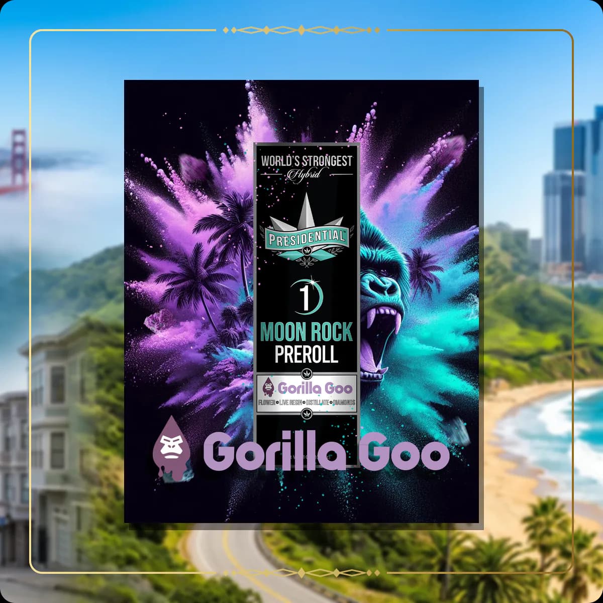 Gorilla Goo Presidential pre-roll for the California pre-rolls page
