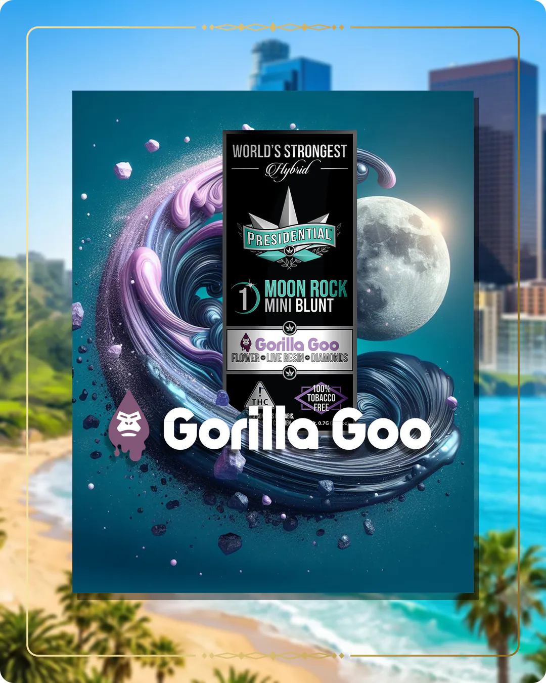 Gorilla Goo Presidential Moon Rock for the California home collection
