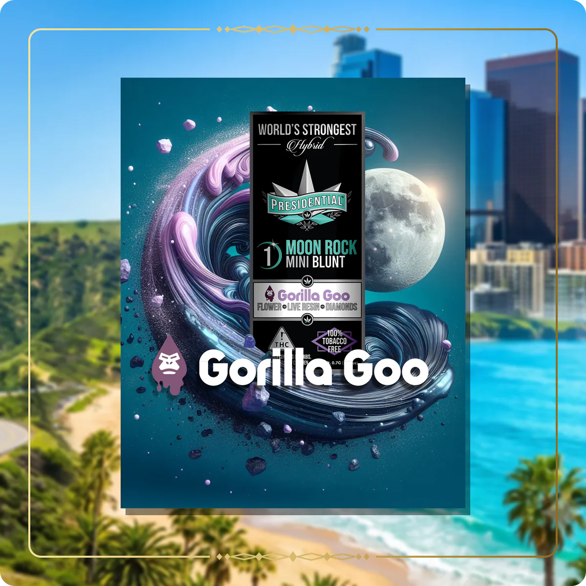 Gorilla Goo Presidential Moon Rock for the California Gold page