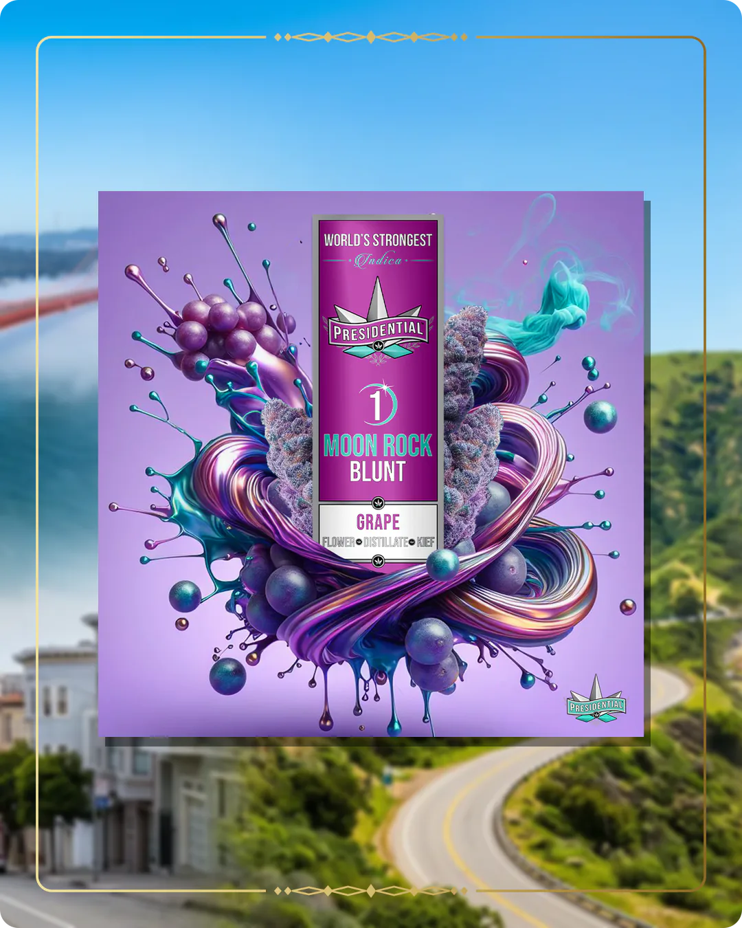 Grape Presidential blunt for the California Silver page