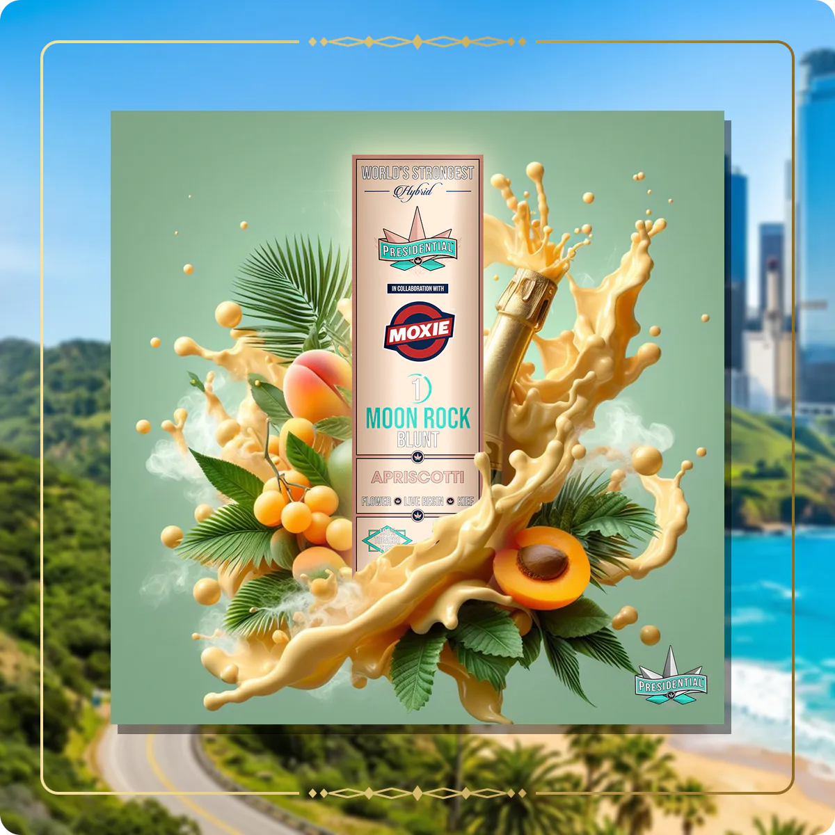 Apricotti Presidential blunt for the California Find Us page