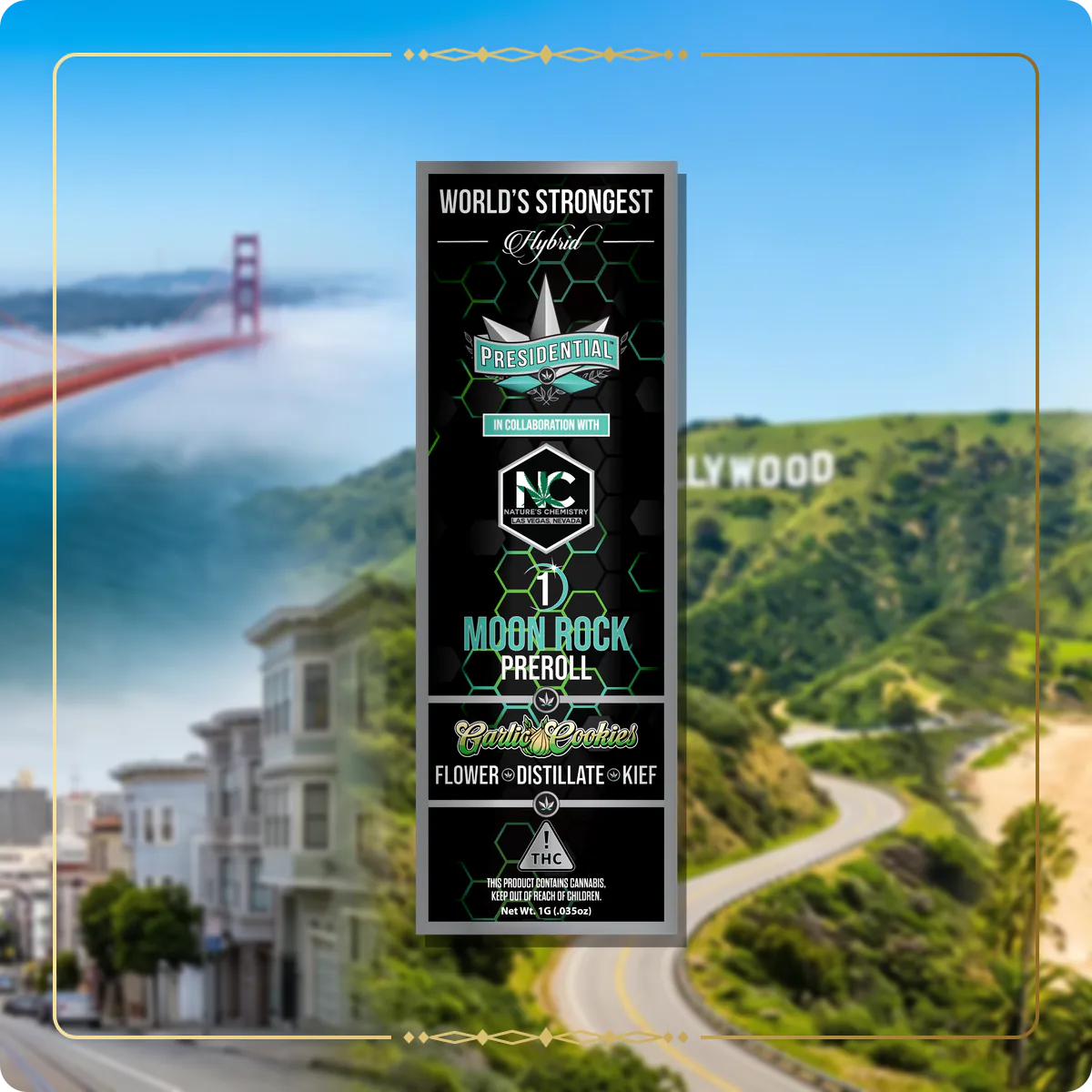 Garlic Cookies Presidential pre-roll for the California pre-rolls page