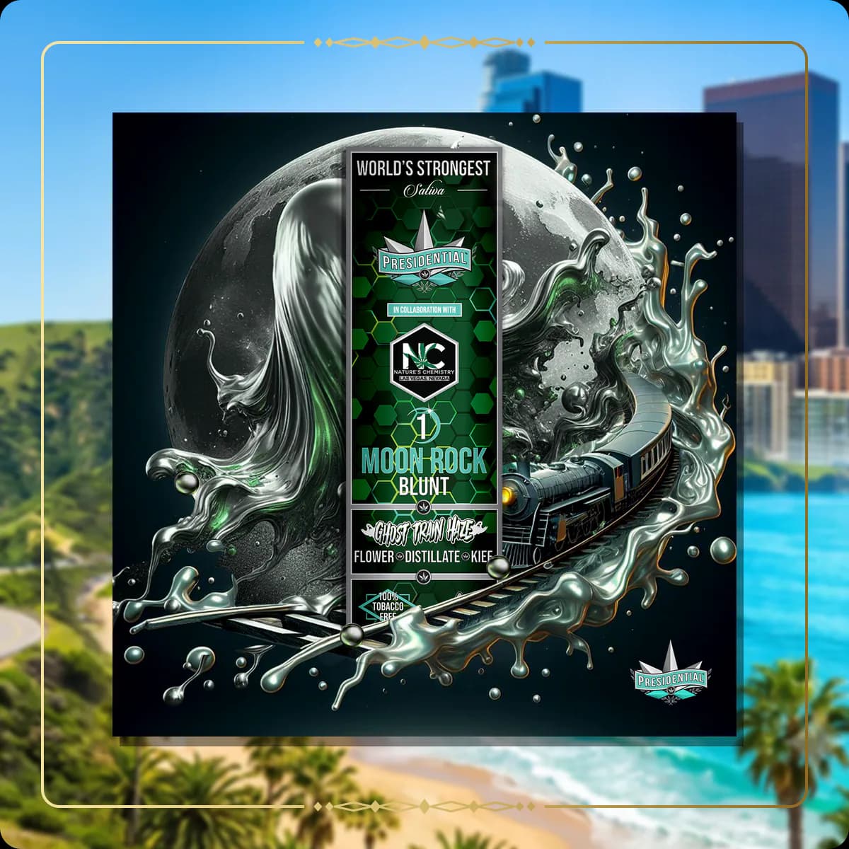 Ghost Haze Train Presidential blunt for the California blunts page