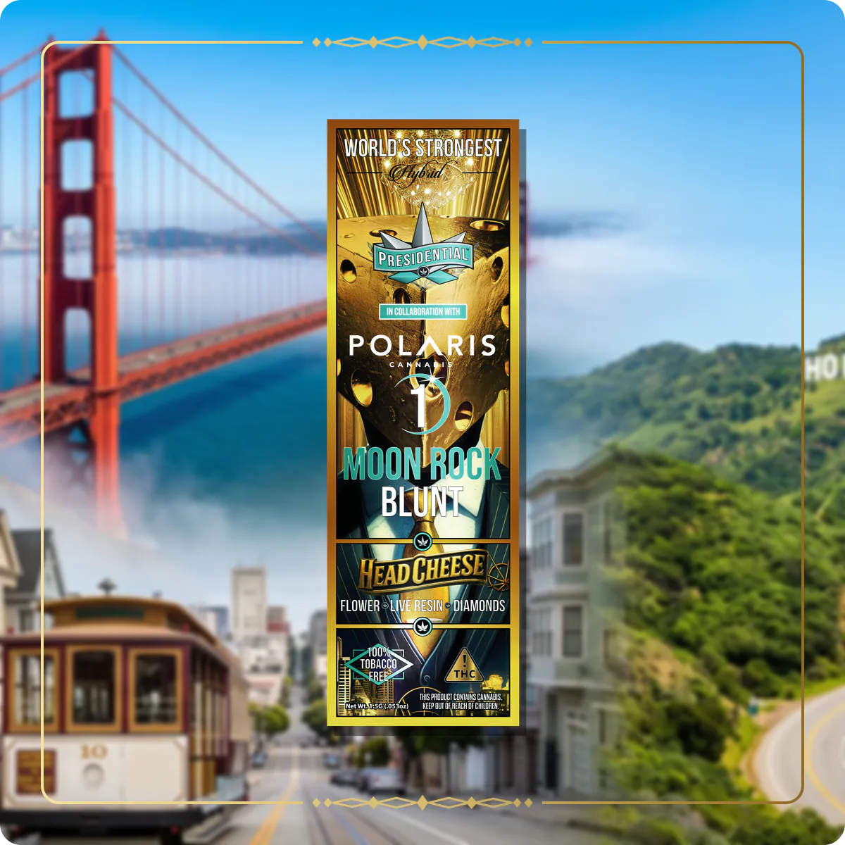 Head Cheese Presidential blunt for the California brand story