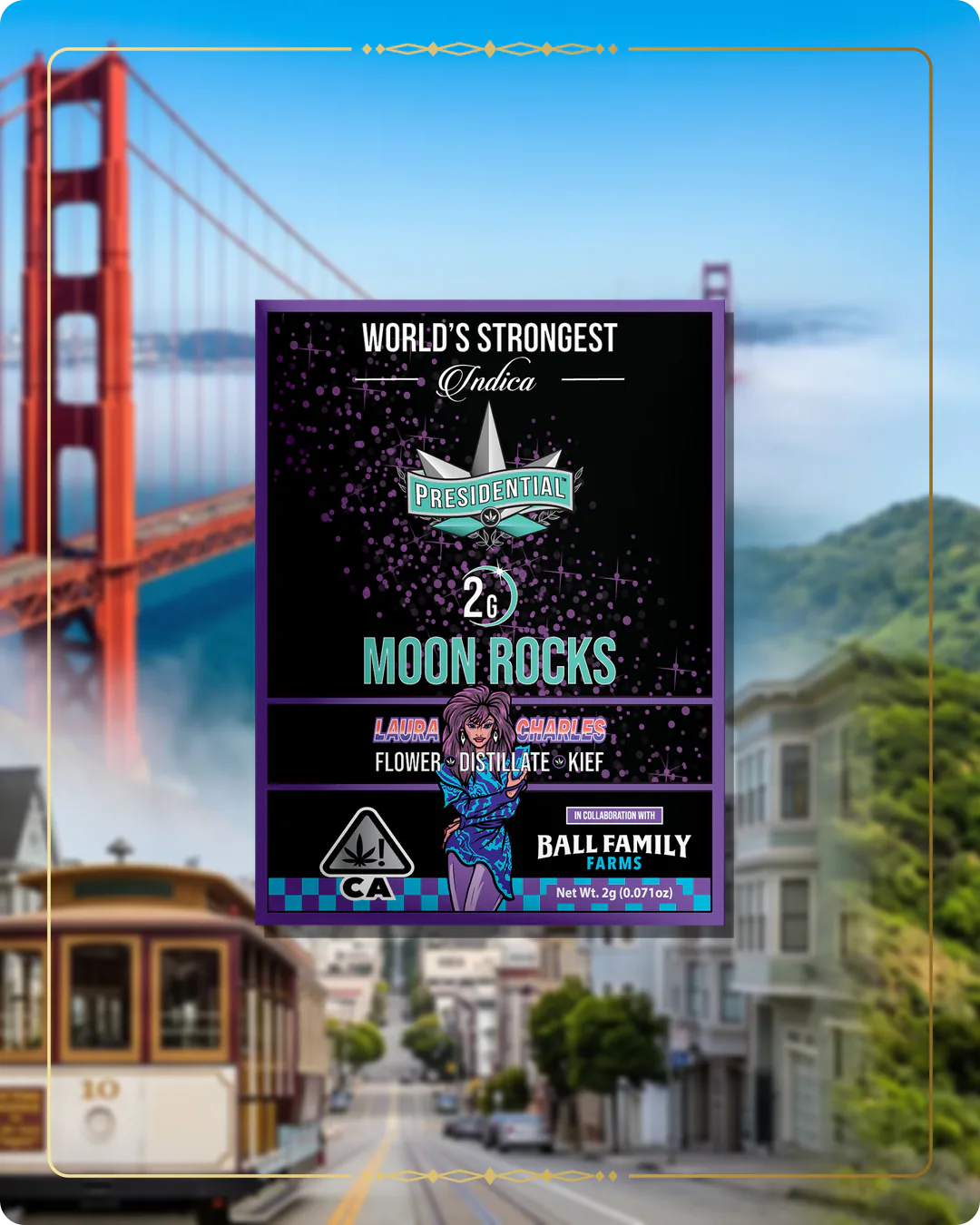 Laura Charles Presidential Moon Rock for the California brand story