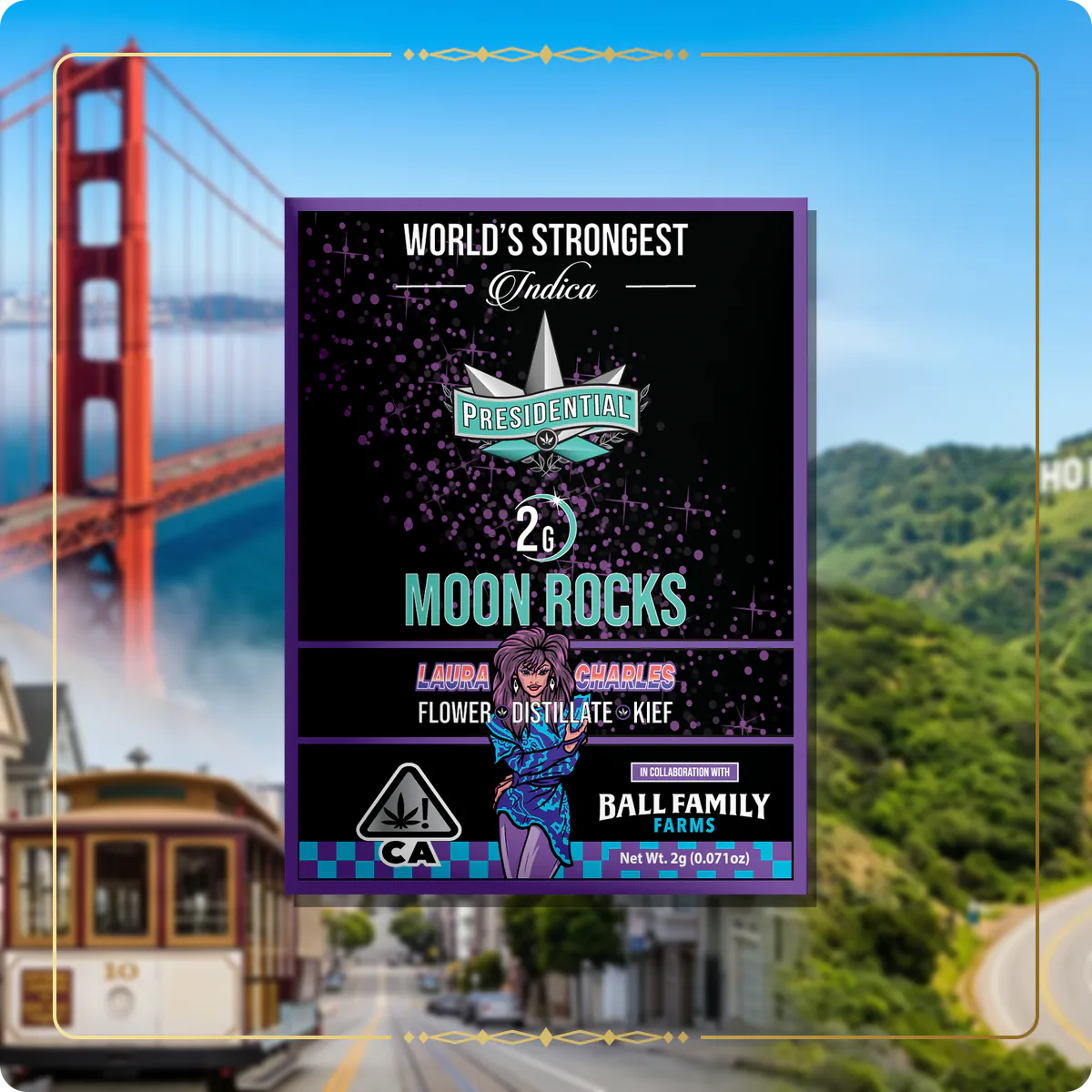 Laura Charles Presidential Moon Rock for the California market page