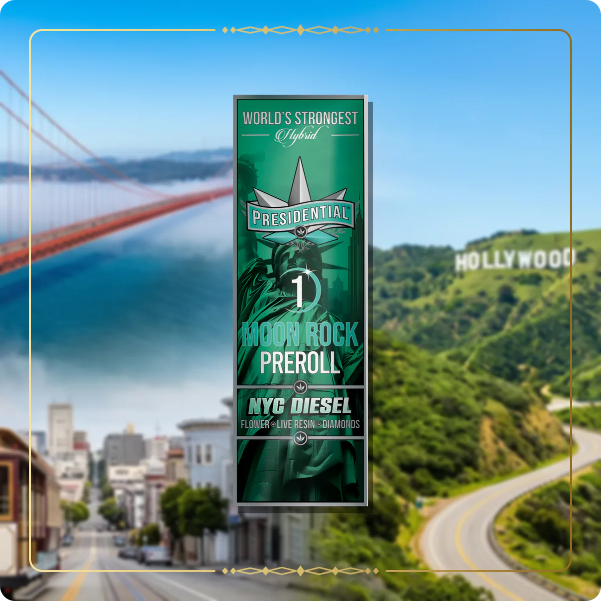 NYC Diesel Presidential pre-roll variant 2 for the California pre-rolls page