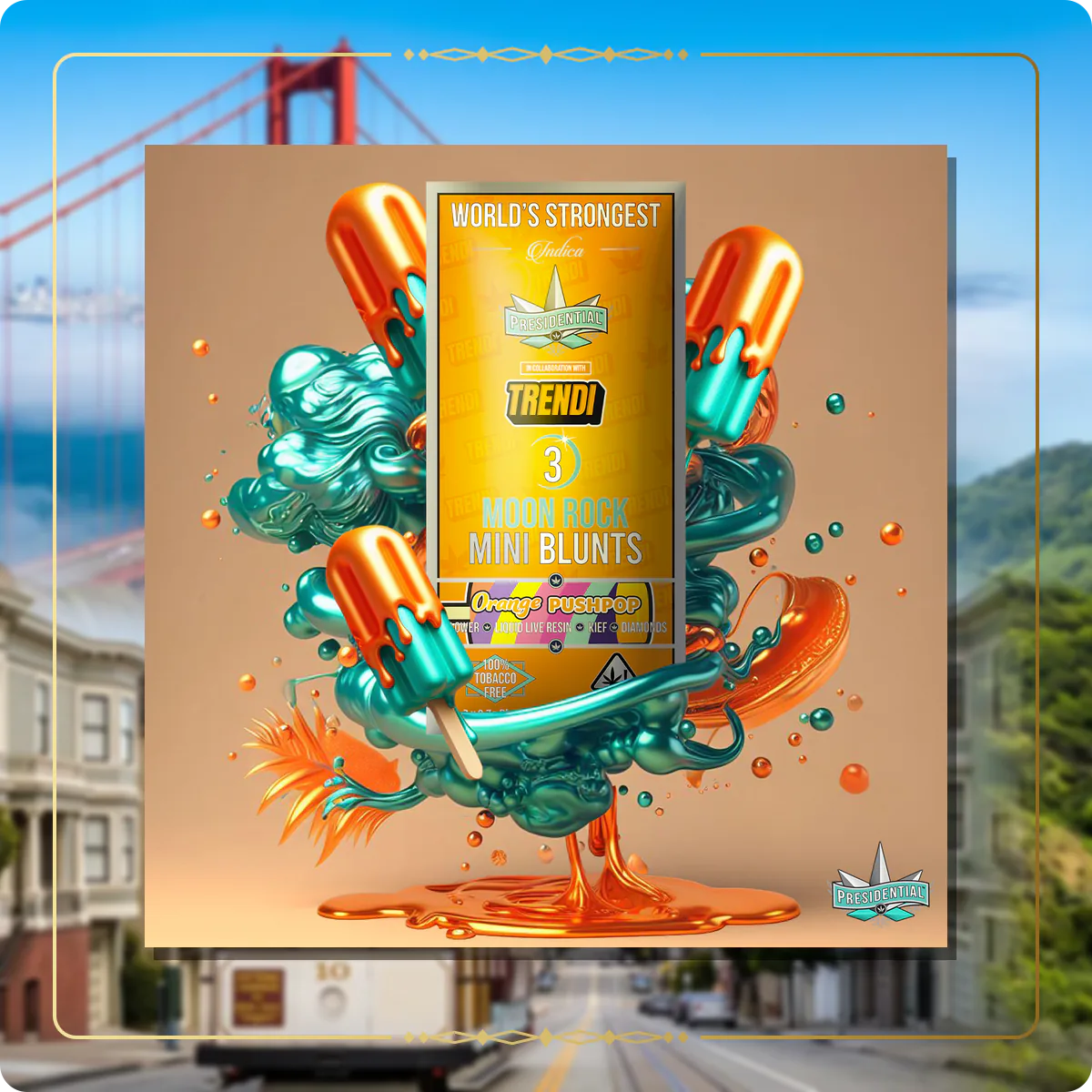 Orange Push Pop Presidential mini for the California minis page