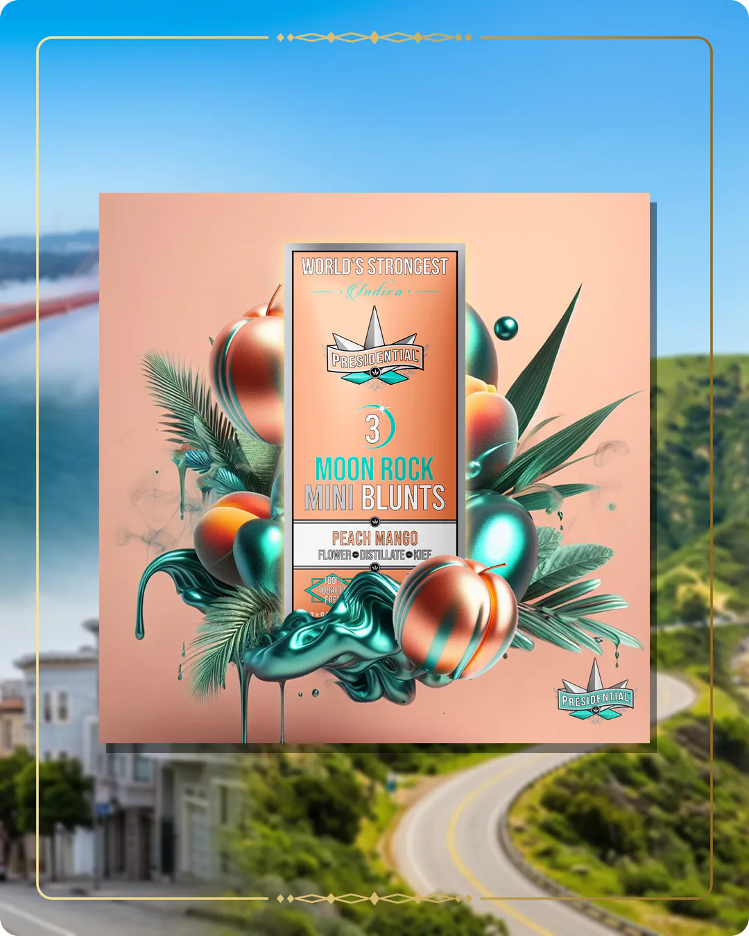 Peach Mango Presidential mini for the California home collection