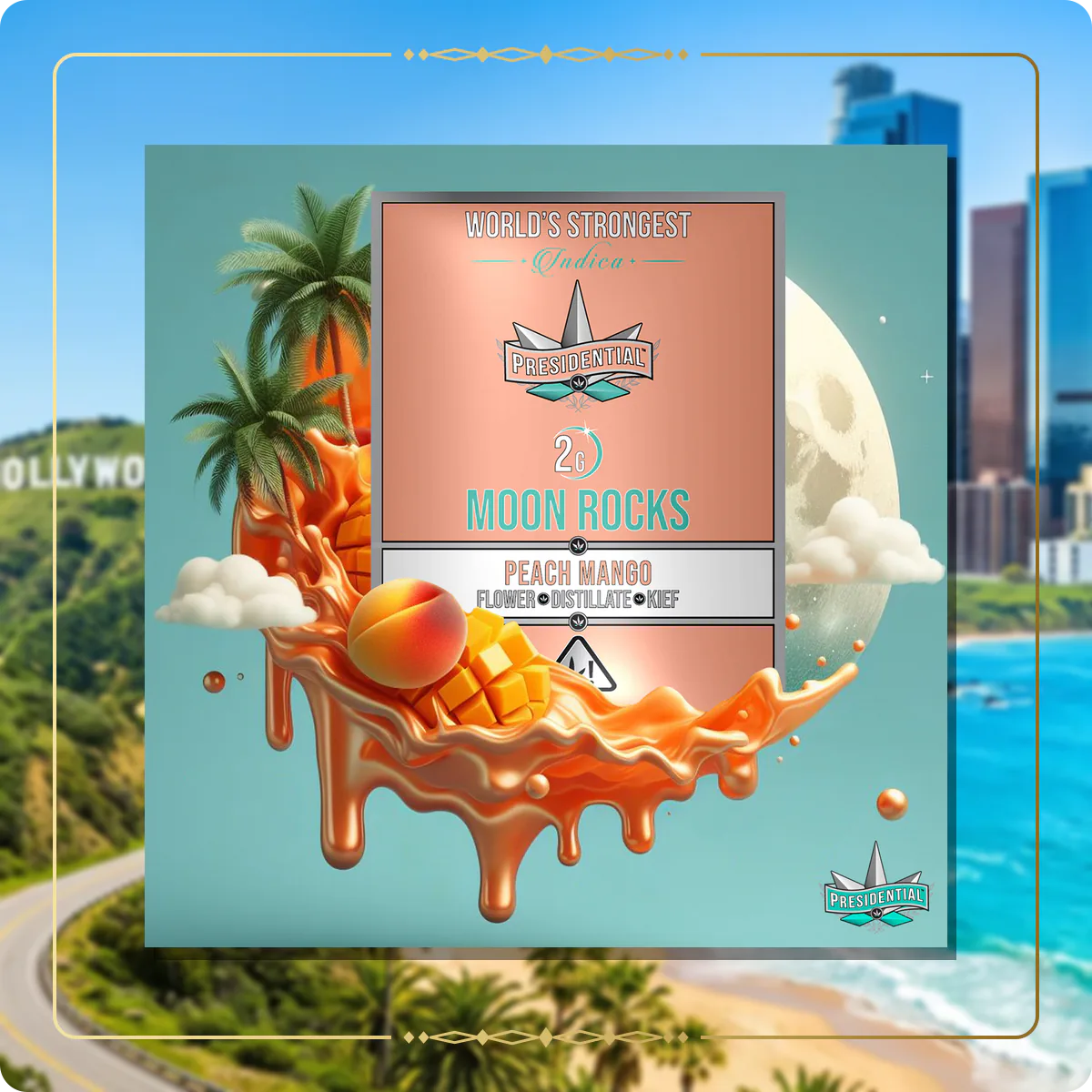 Peach Mango Presidential Moon Rock variant 2 for the California Silver page