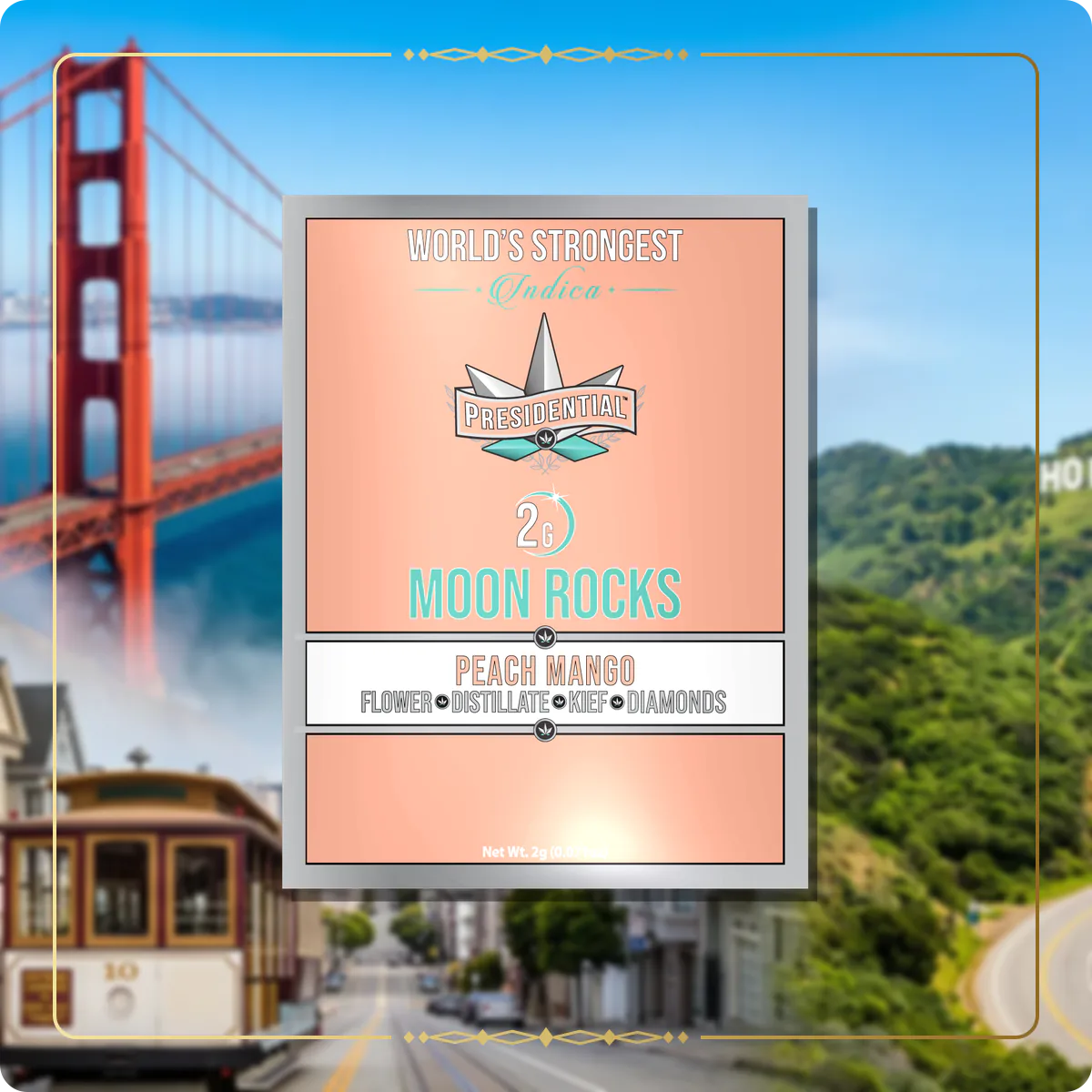 Peach Mango Presidential Moon Rock for the California Silver page