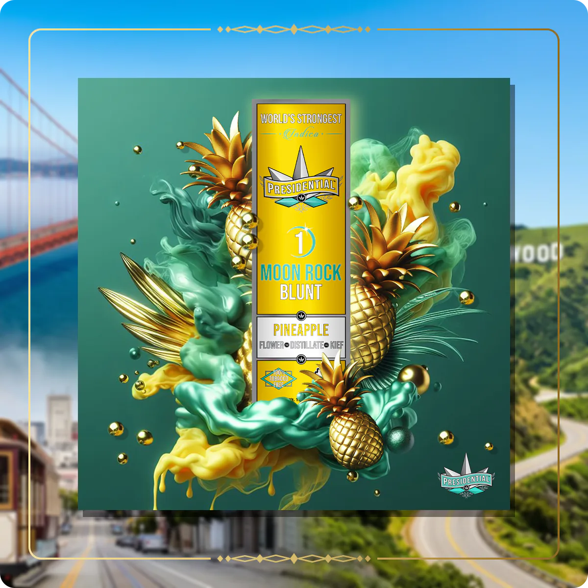 Pineapple Presidential blunt for the California Silver page