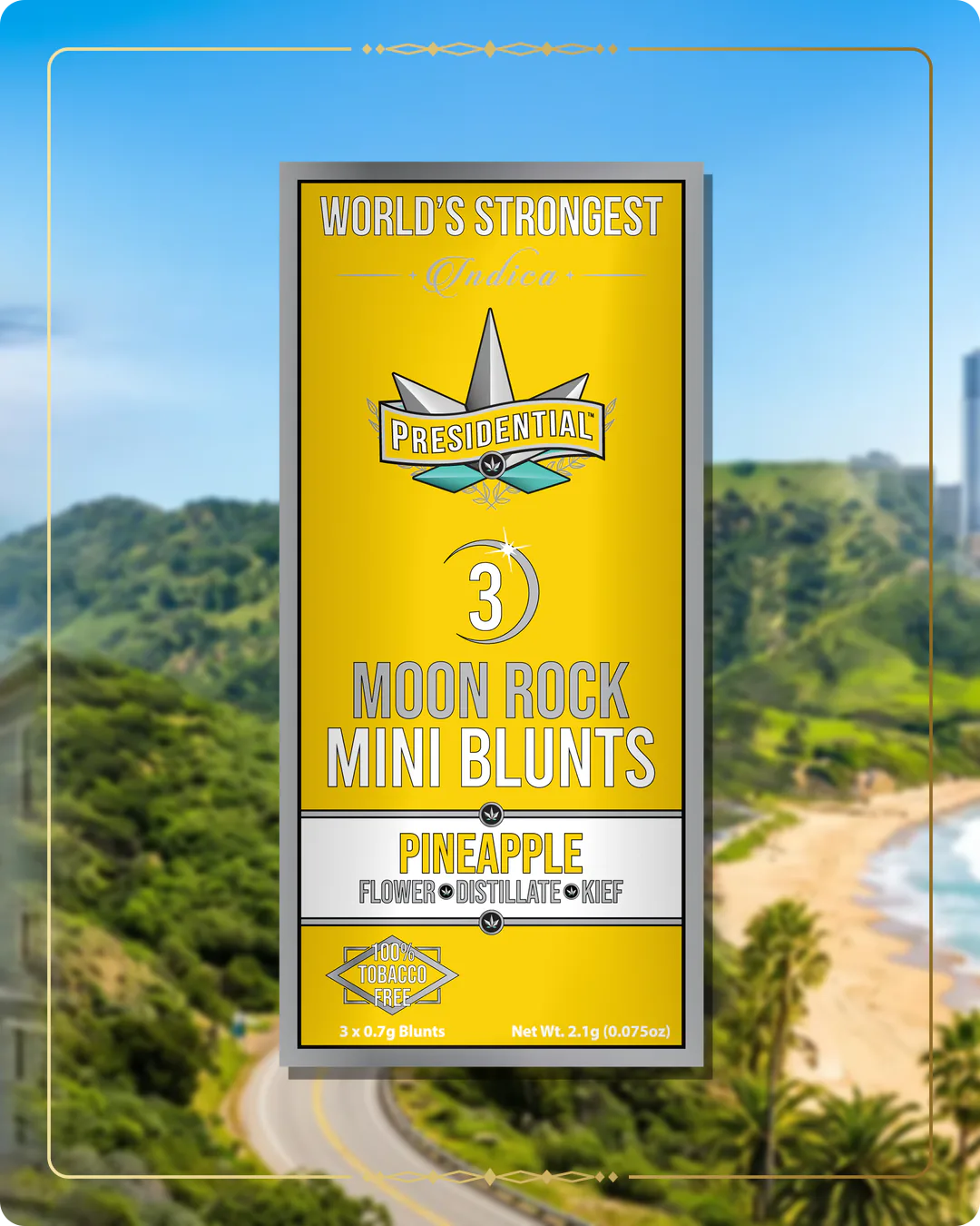 Pineapple Presidential mini for the California Find Us page