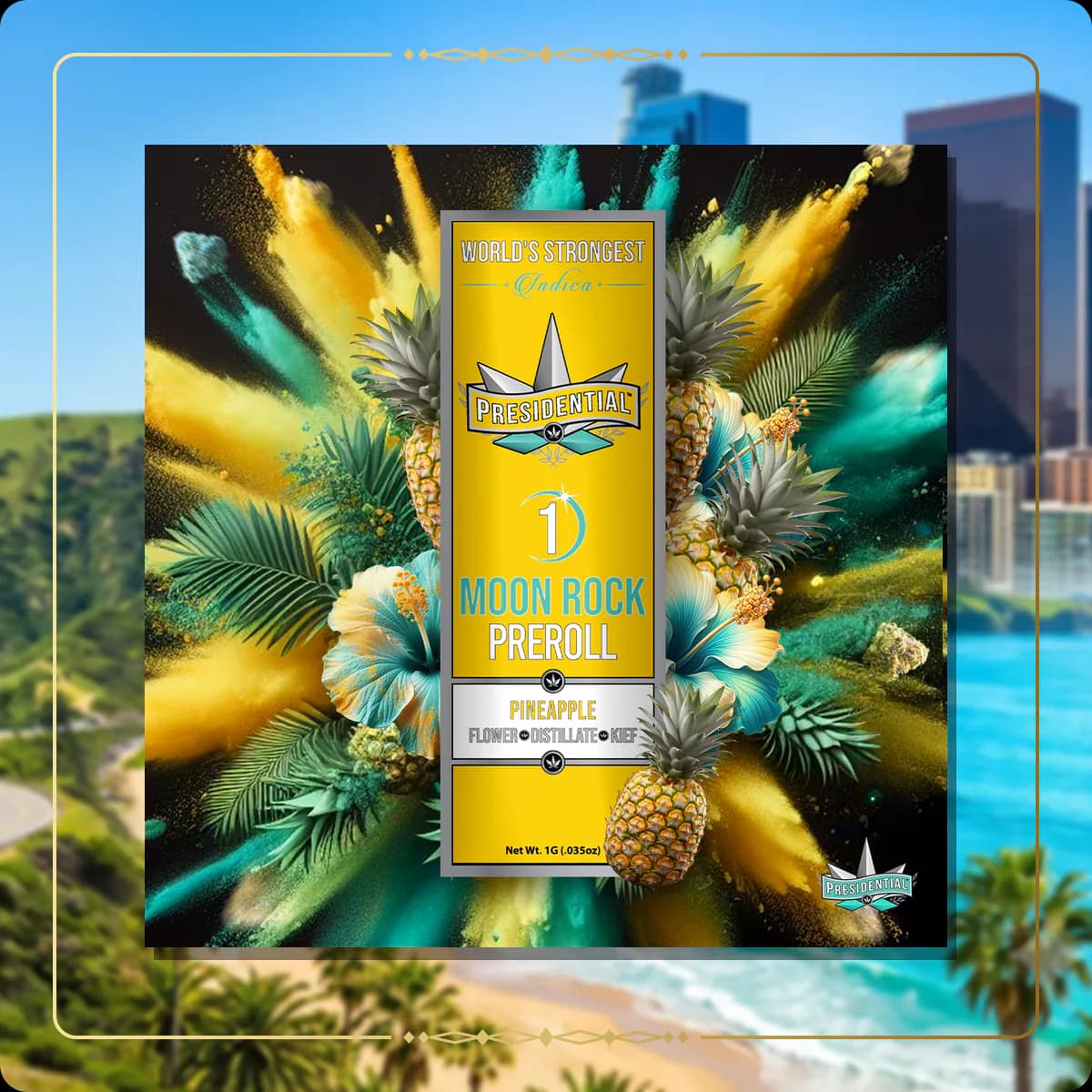Pineapple Presidential pre-roll variant 2 for the California Silver page
