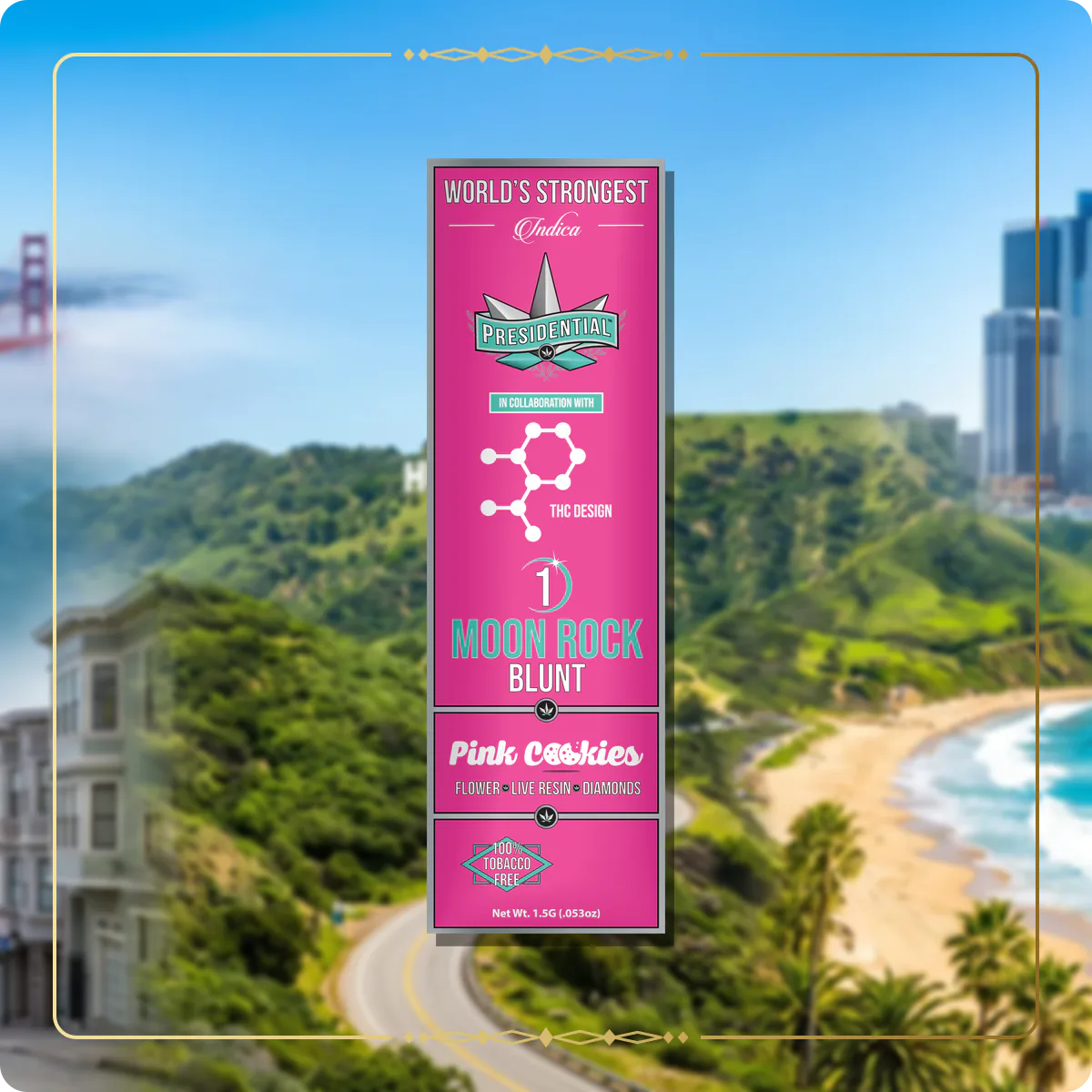 Pink Cookies Presidential blunt variant 2 for the California blunts page