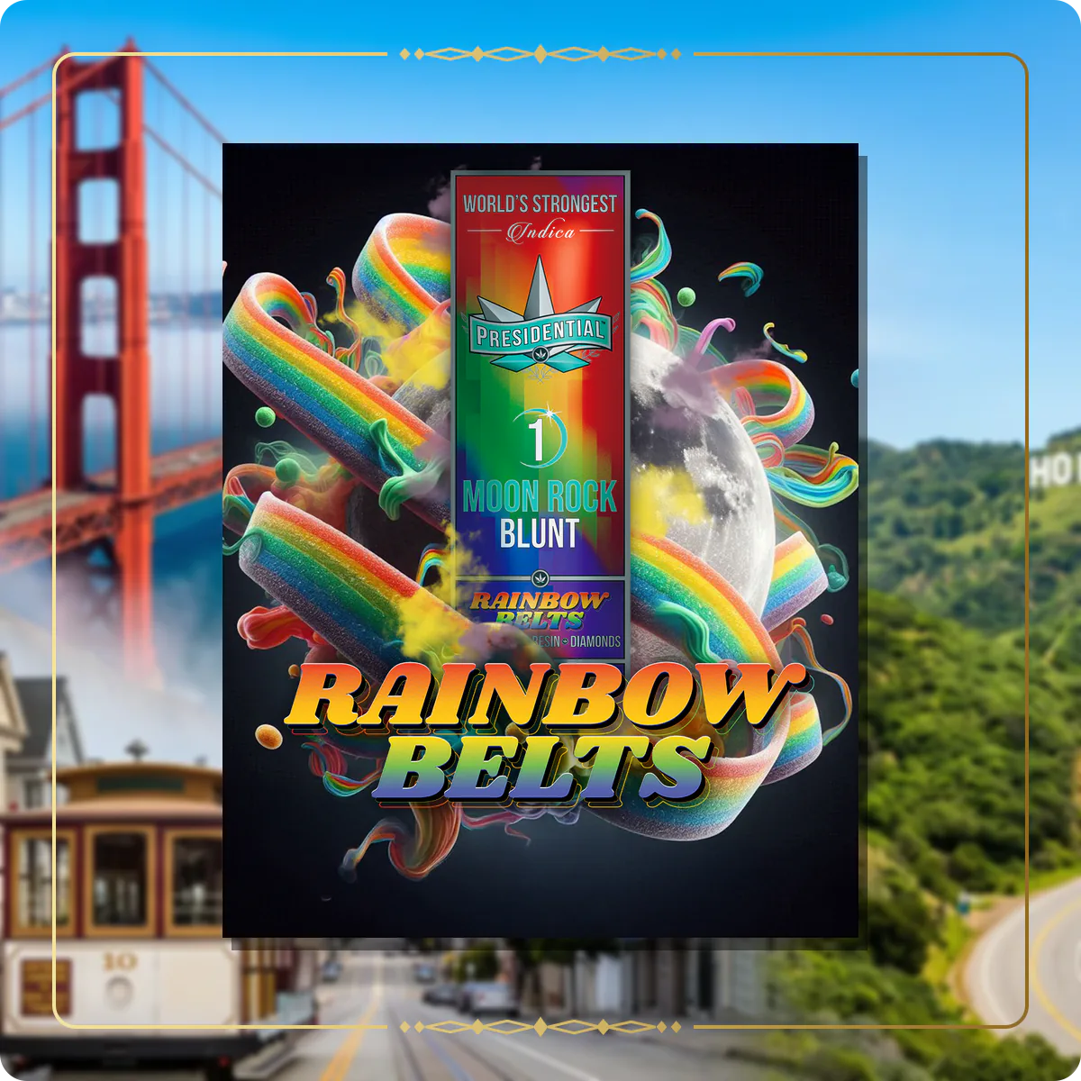 Rainbow Belts Presidential blunt for the California blunts page