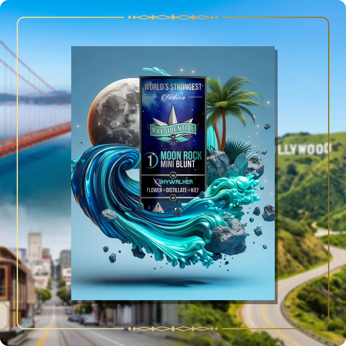 Skywalker Presidential Moon Rock for the California brand story