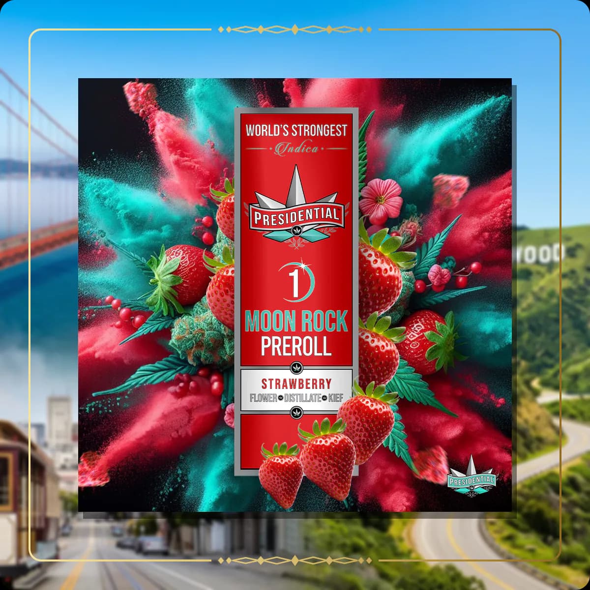 Strawberry Presidential pre-roll variant 2 for the California Silver page