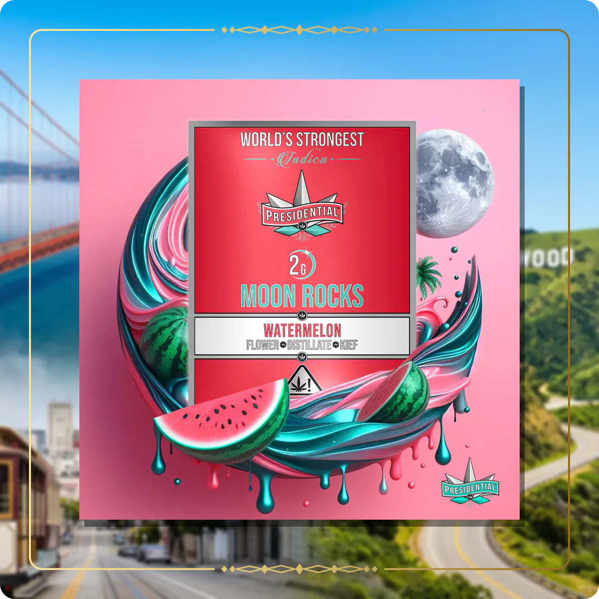 Watermelon Presidential Moon Rock variant 2 for the California Silver page
