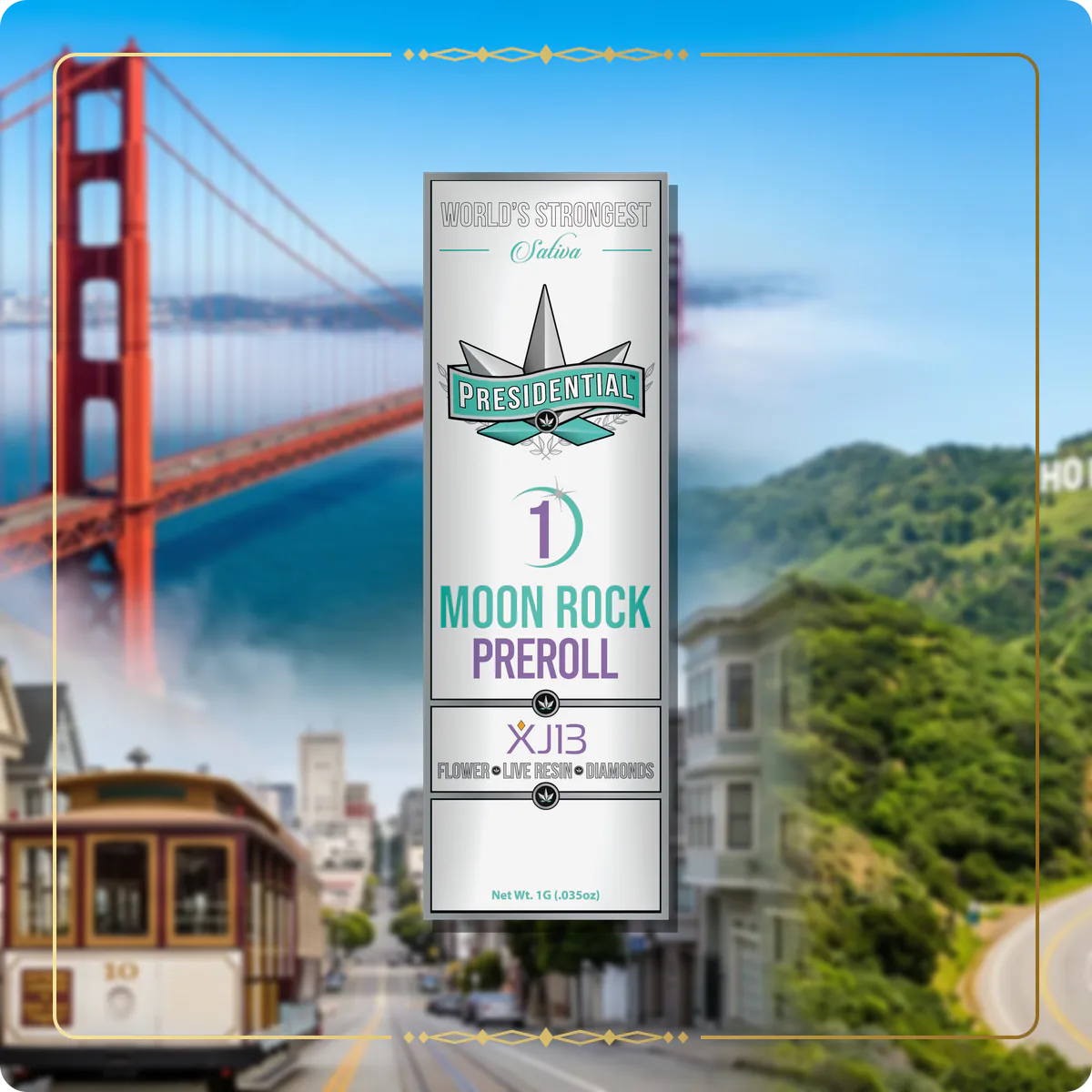 XJ-13 Presidential pre-roll variant 2 for the California pre-rolls page