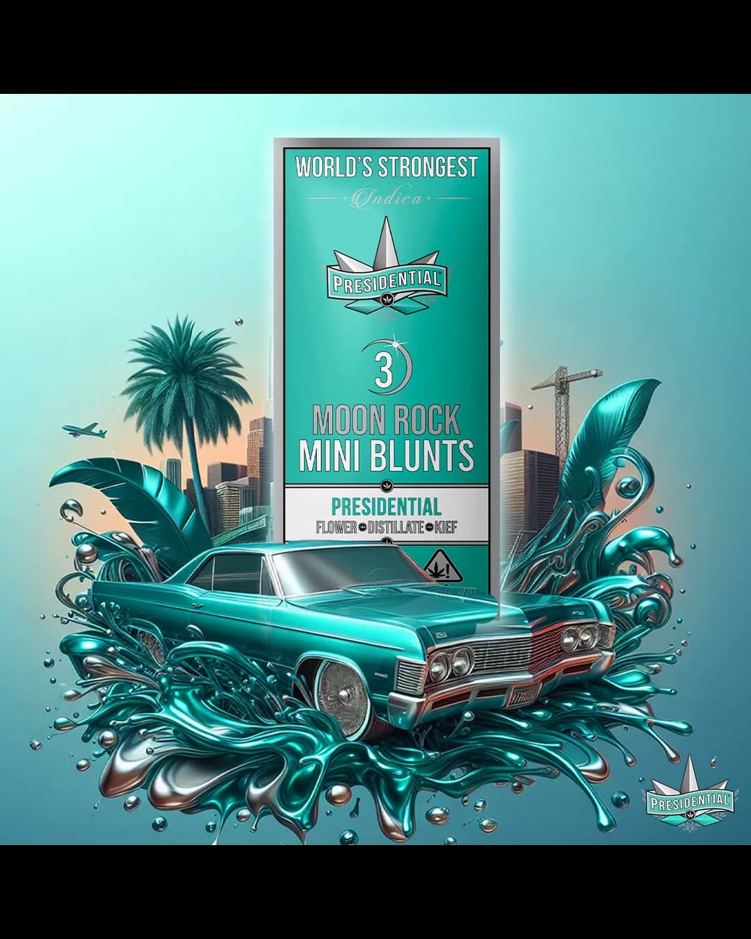 Presidential House Line mini blunt package in official colors
