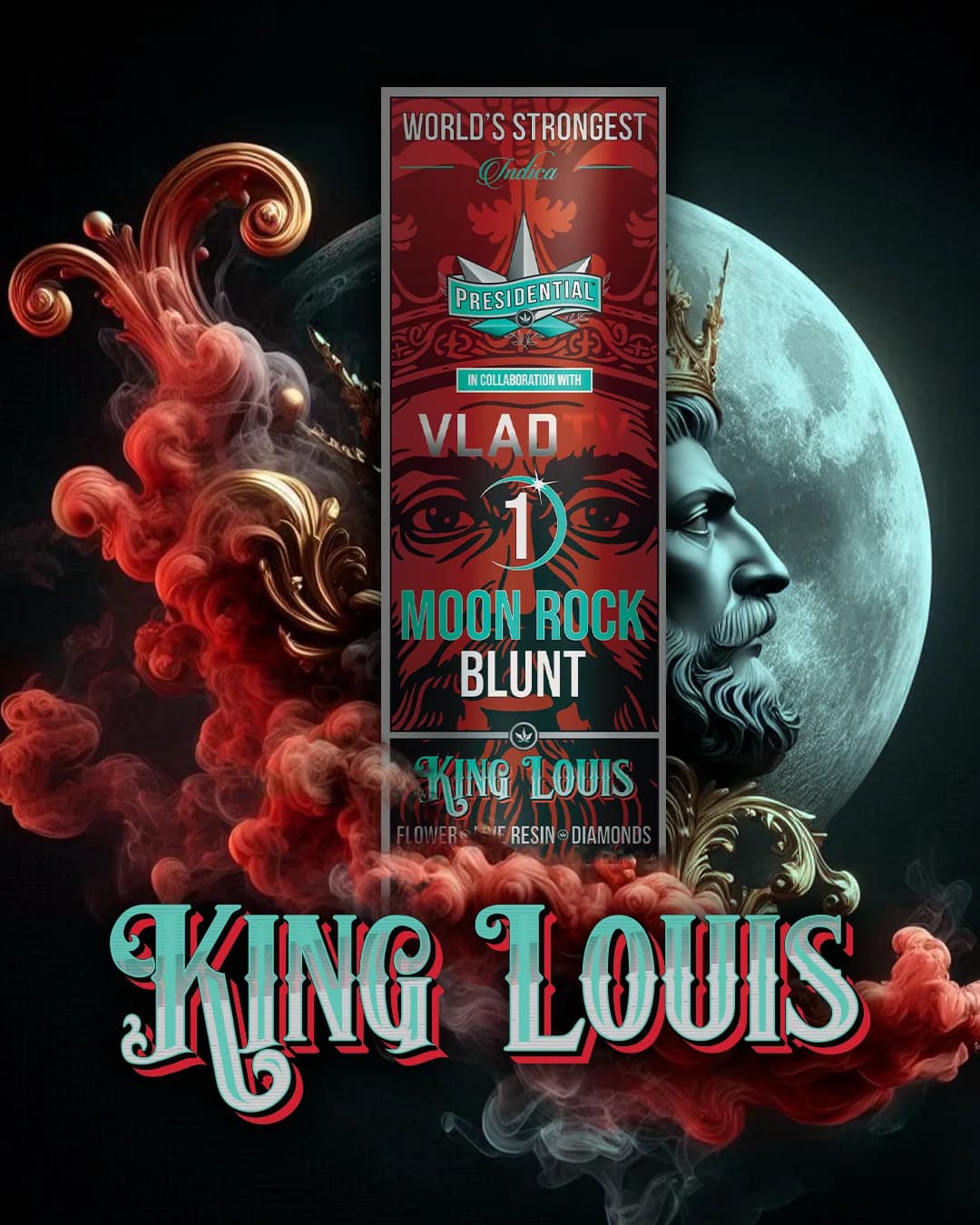 Presidential King Louis blunt package for retail assortment